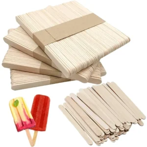 Ice Cream Sticks | Craft Sticks | Popsicle Sticks | Wooden DIY Craft Sticks for Kids – 50 pcs Pack